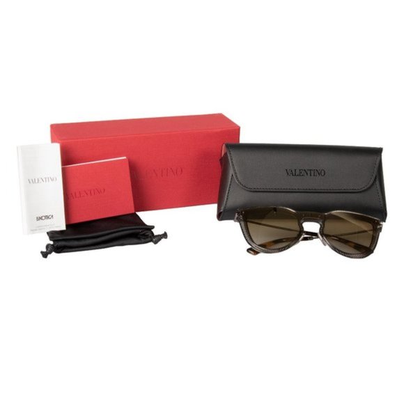 Valentino Brown Cat Eye Sunglasses - Picture 5 of 5